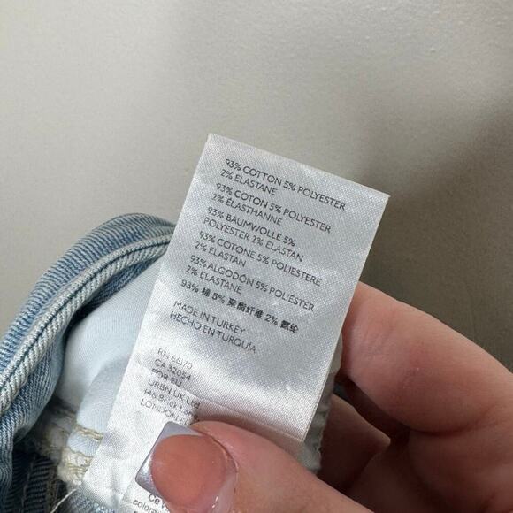 Free People x We The Free Raw High Rise Skinny Jeans No Rips Blue Size 28 - Picture 5 of 6